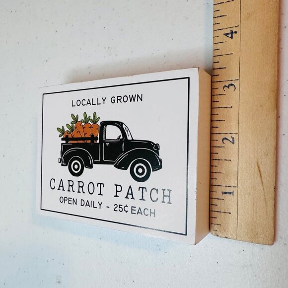 Carrot decoration set of 3 and Carrot Patch Easter decoration Carrot tiered tray - Picture 6 of 15